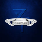 Round Diamond Rope Twist Buckle Ring for Women