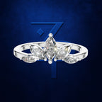 Marquise Diamond Ring Fanned into a Crown Cluster on a Slim Gold Band