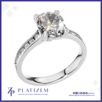 1.5 Carat Oval Lab Grown Diamond Engagement Ring