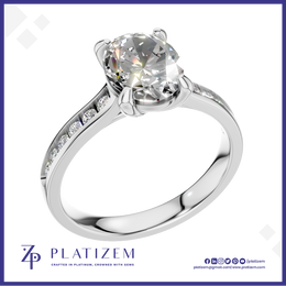 1.5 Carat Oval Lab Grown Diamond Engagement Ring