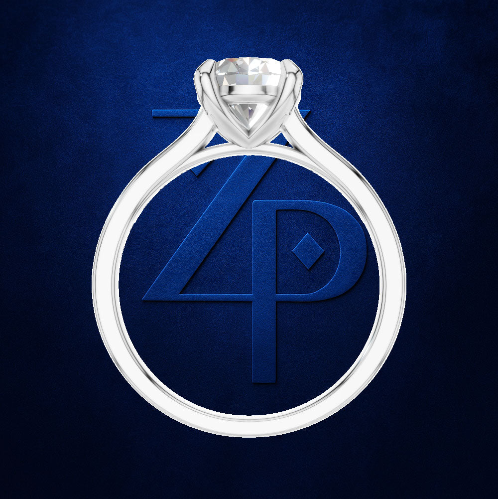 1.5 Carat Oval Lab Grown Diamond Engagement Ring