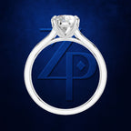 1.5 Carat Oval Lab Grown Diamond Engagement Ring
