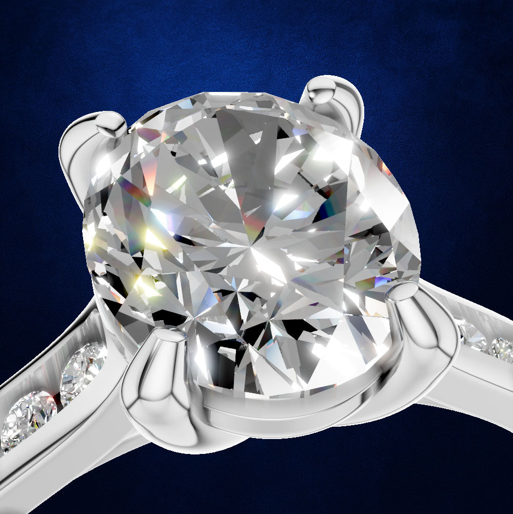 1.5 Carat Oval Lab Grown Diamond Engagement Ring