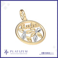 Personalized Name Floral Cutout Diamond Pendant for Women