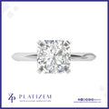 Radiant Square Diamond Solitaire Ring for Women
