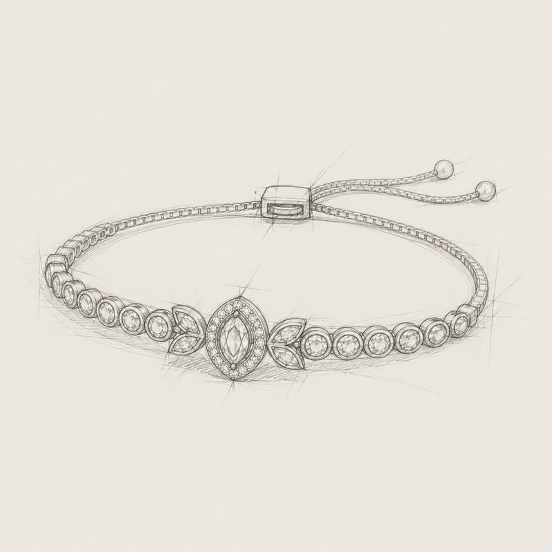 Concept to Custom Bracelet - Before