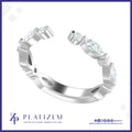 1 Carat Marquise and Round Diamond Open Cuff Ring for Women
