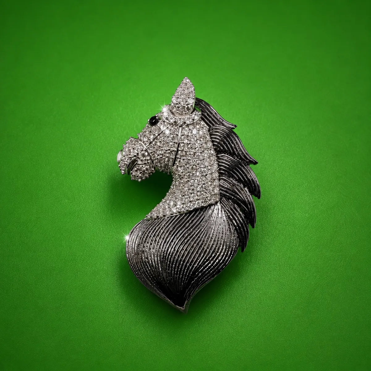 Unicorn Brooch for Men with Lab Grown Diamonds