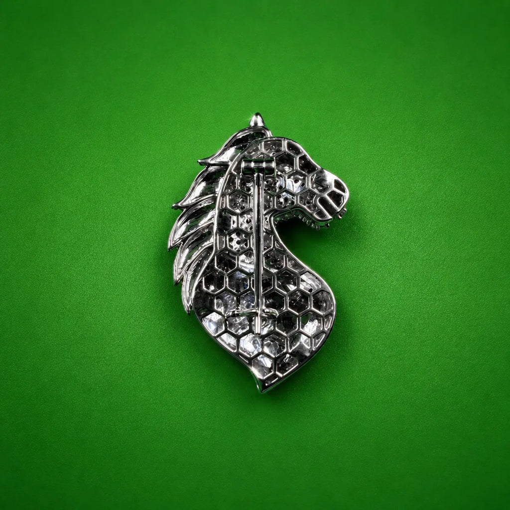 Unicorn Brooch for Men with Lab Grown Diamonds