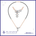 Ornate Floral Heart Mangalsutra Necklace Design