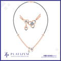 Floral Diamond Mangalsutra Necklace Design