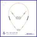 Infinity Diamond Beaded Chain Necklace Design