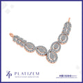 Graduated Pear Cluster Diamond Necklace