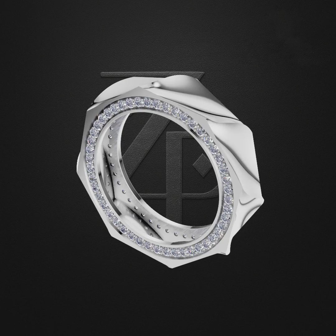 Platinum Laboratory Grown Diamond Wedding Band