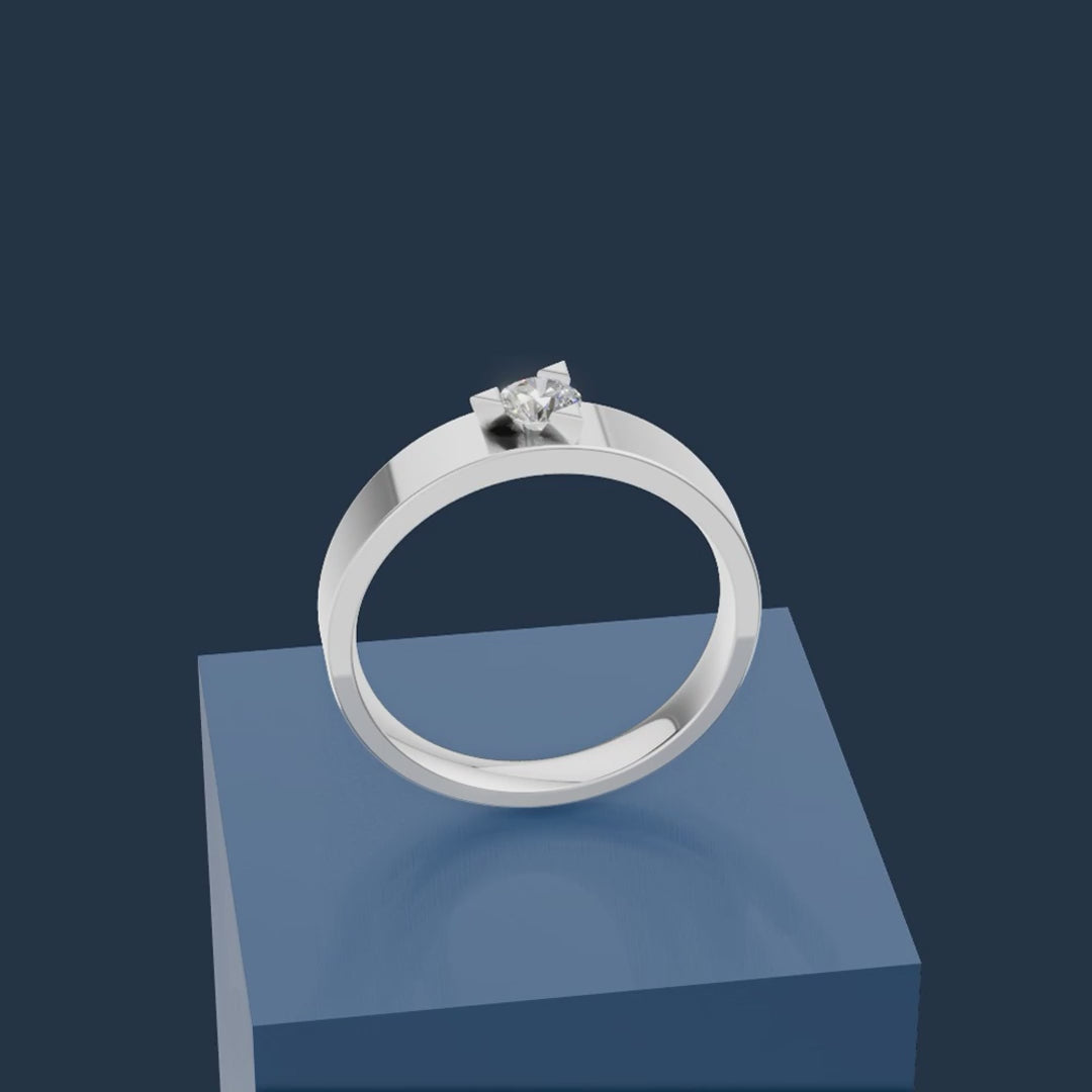 Laboratory Grown Diamond Solitaire Engagement Ring