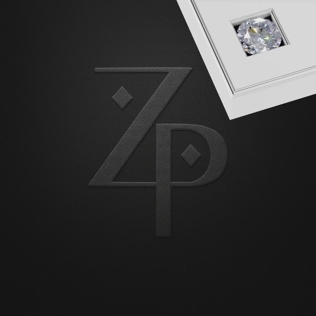 Round and Baguette Laboratory Grown Diamond Pendant