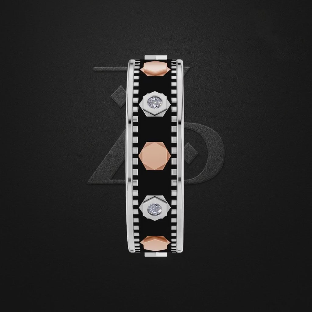 Moissanite Laboratory Grown Diamond Wedding Band Gold