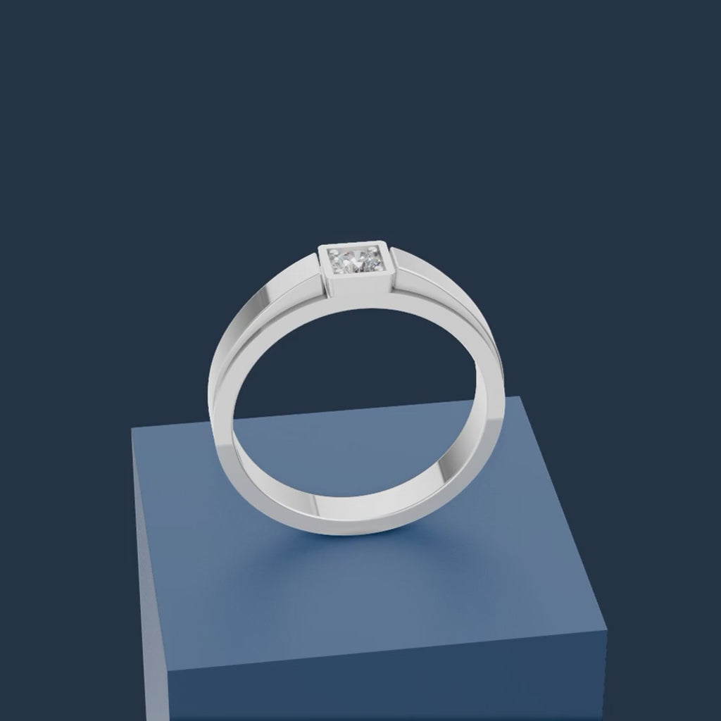 Bezel Set Laboratory Grown Diamond Ring