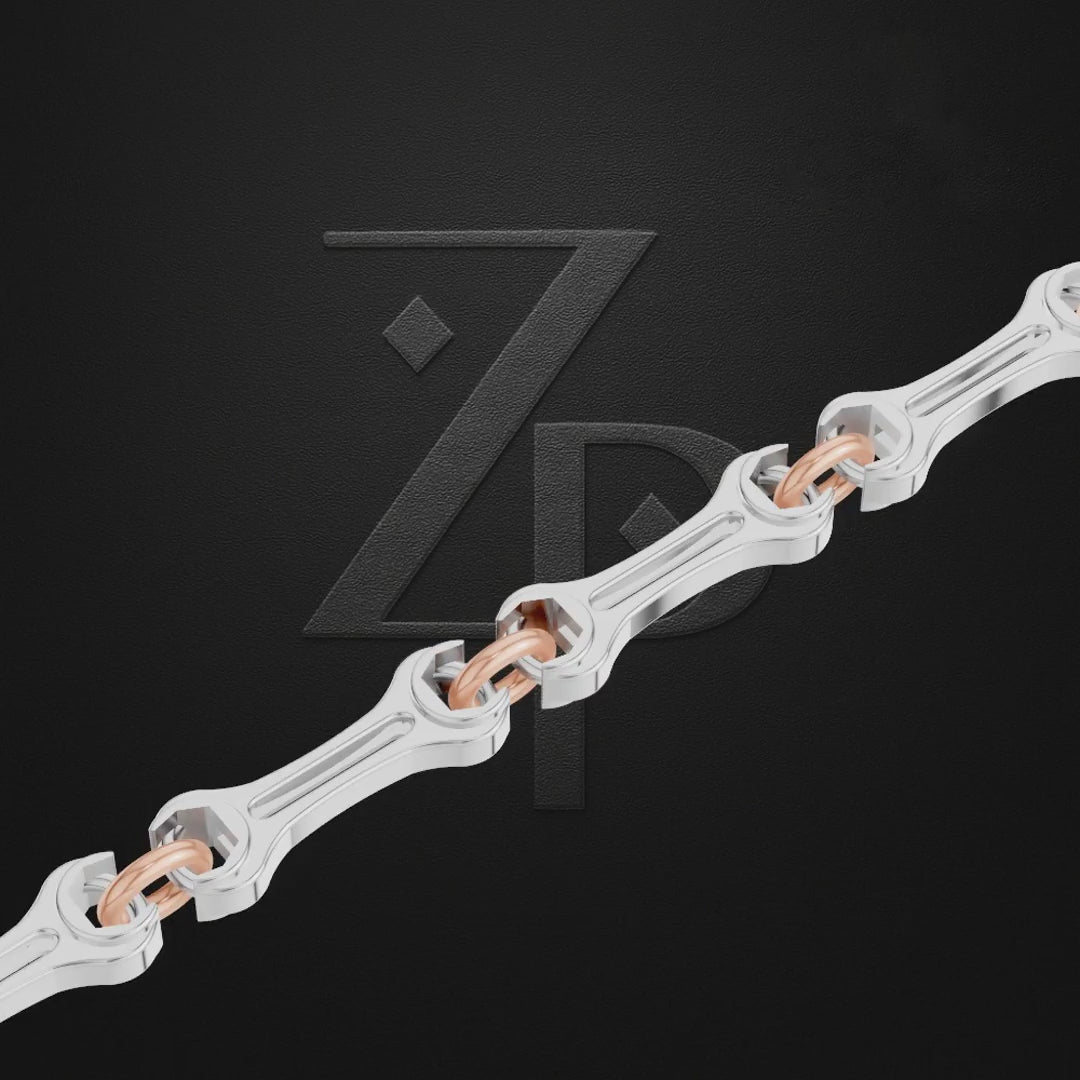 Platinum and Rose Gold Chain