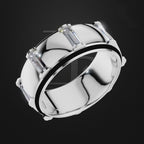 Platinum Pt950 Lab Grown Diamond Wedding band