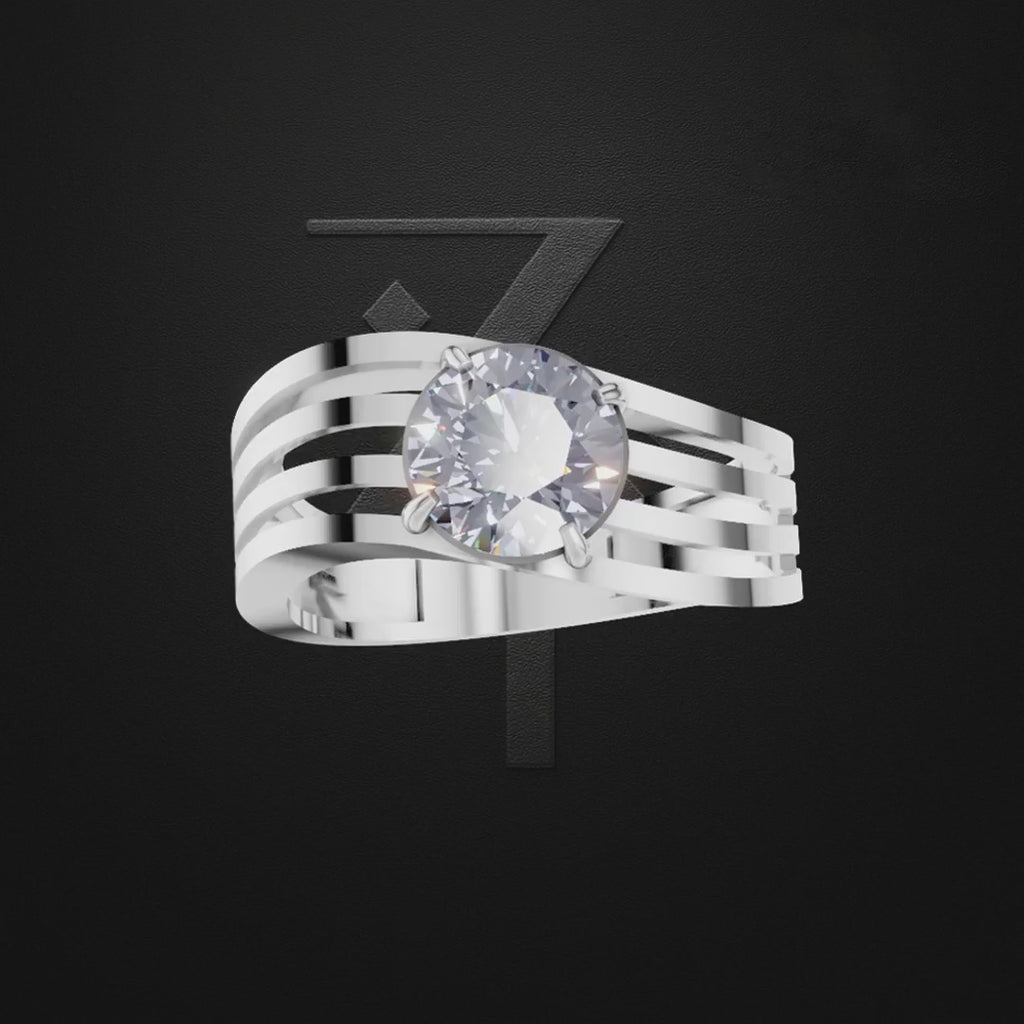 1.5 Carat Laboratory Grown Diamond Solitaire Engagement Ring