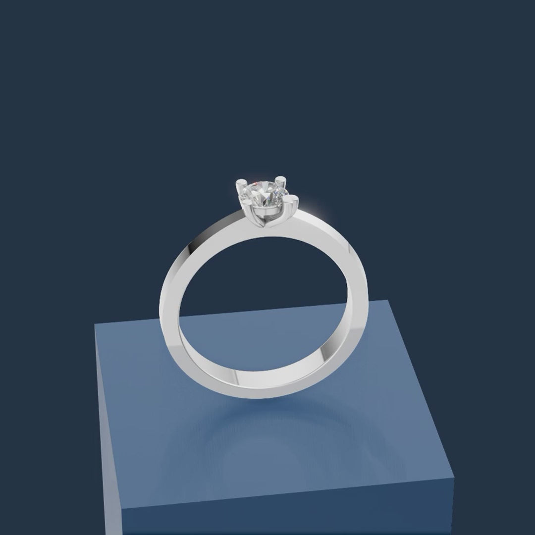 0.5 Carat Laboratory Grown Diamond Ring