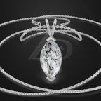 2 Carat Marquise Laboratory Grown Diamond Pendant