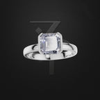 2 Carat Emerald Cut Lab Grown Diamond Ring