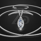 Marquise Laboratory Grown Diamond Pendant