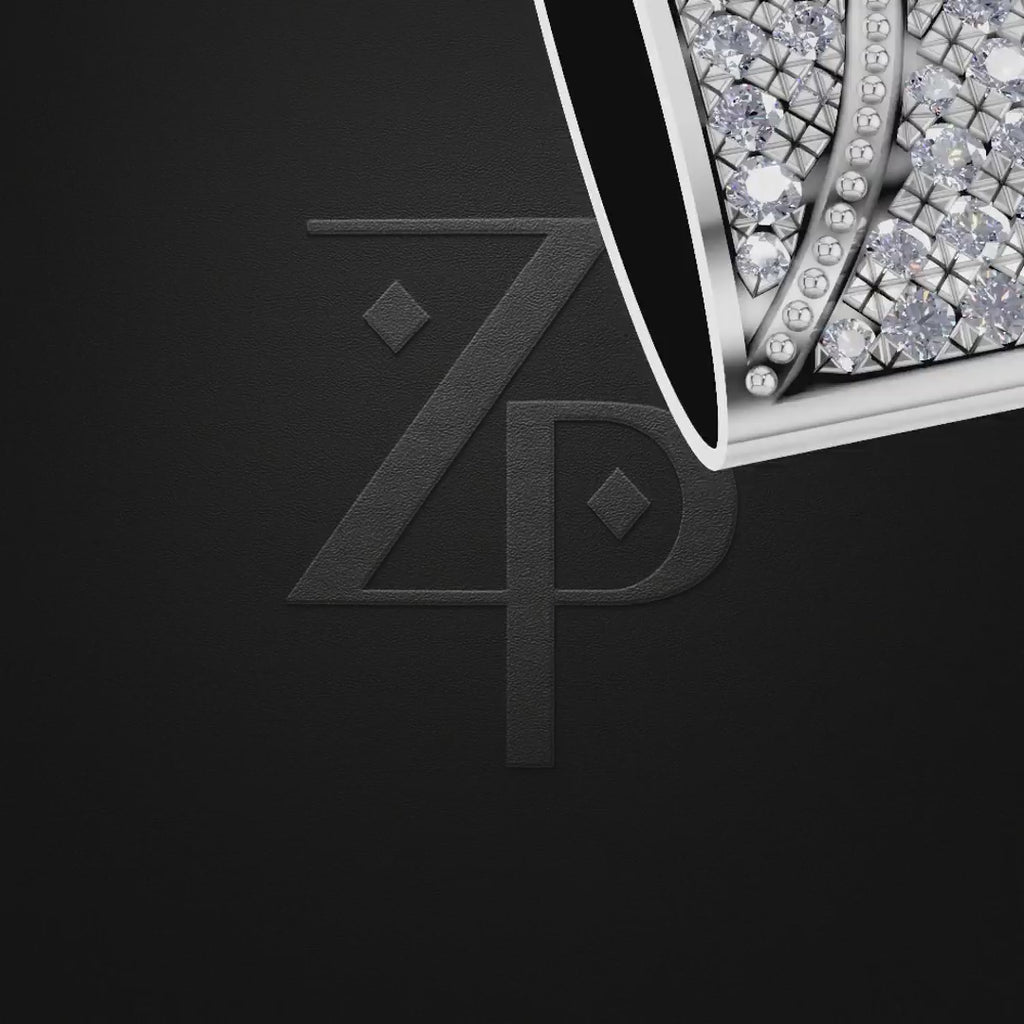 Iced Out Laboratory Grown Diamond Pendant for Men