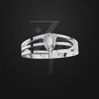 Pear Cut Solitaire Engagement Ring
