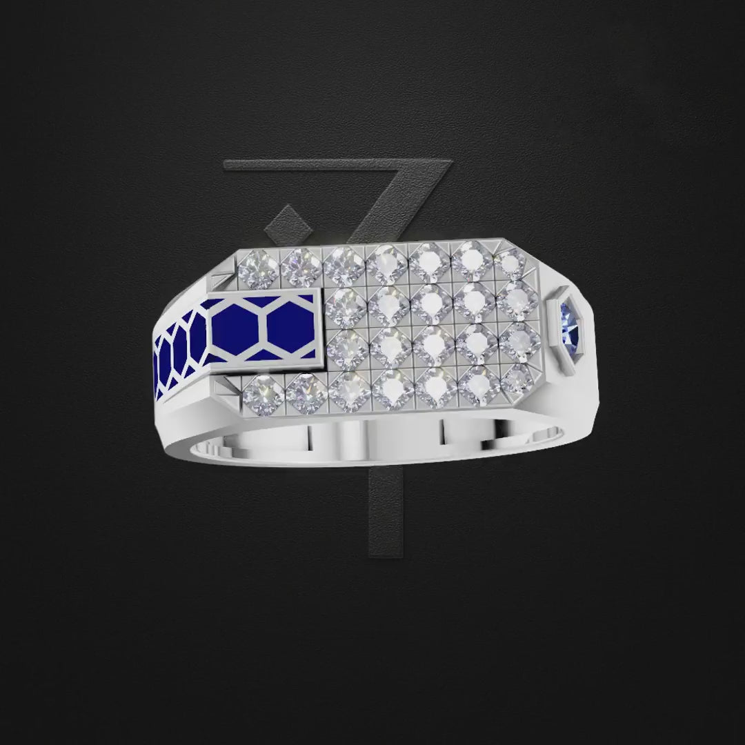 Platinum With Round Laboratory Grown Diamond Wedding Band