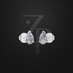 Pear Shaped Laboratory Grown Diamond Earrings