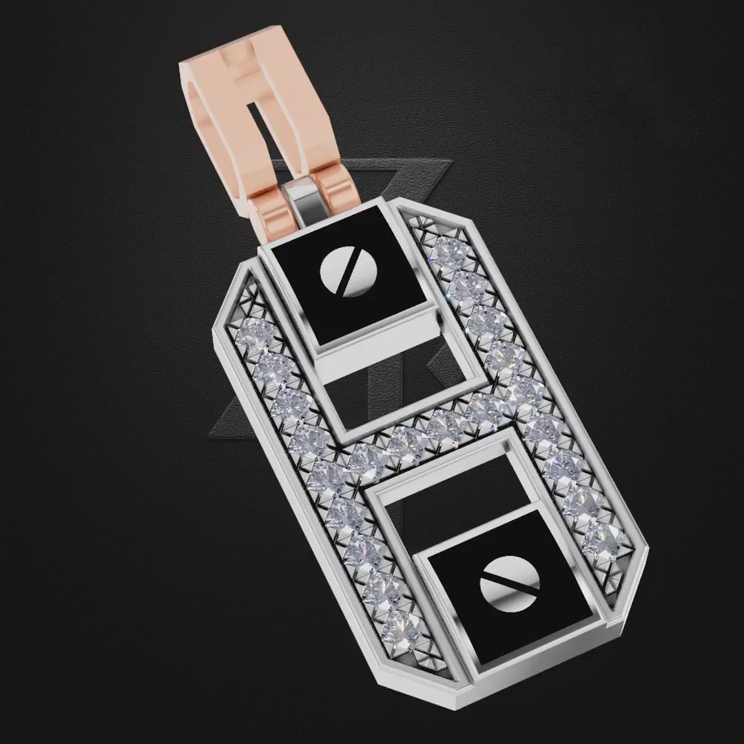 Laboratory Created Diamond Pendant