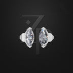 2 Carat Marquise Laboratory Grown Diamond Earrings