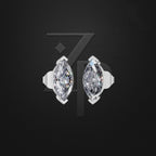 Marquise Laboratory Created Diamond Stud Earrings