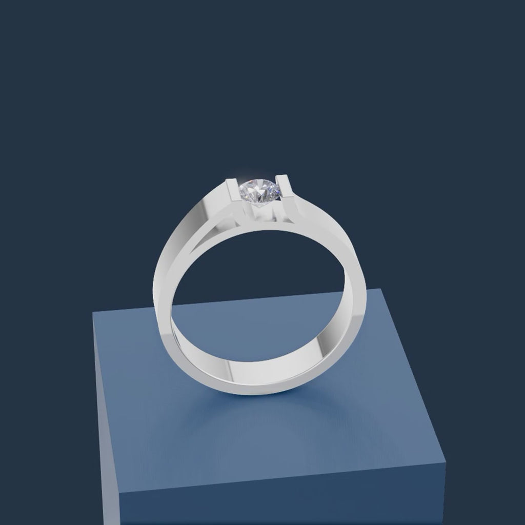 Round Laboratory Grown Diamond Engagement Ring