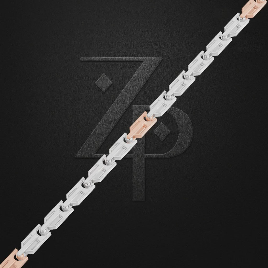 Platinum Link Chain For Men