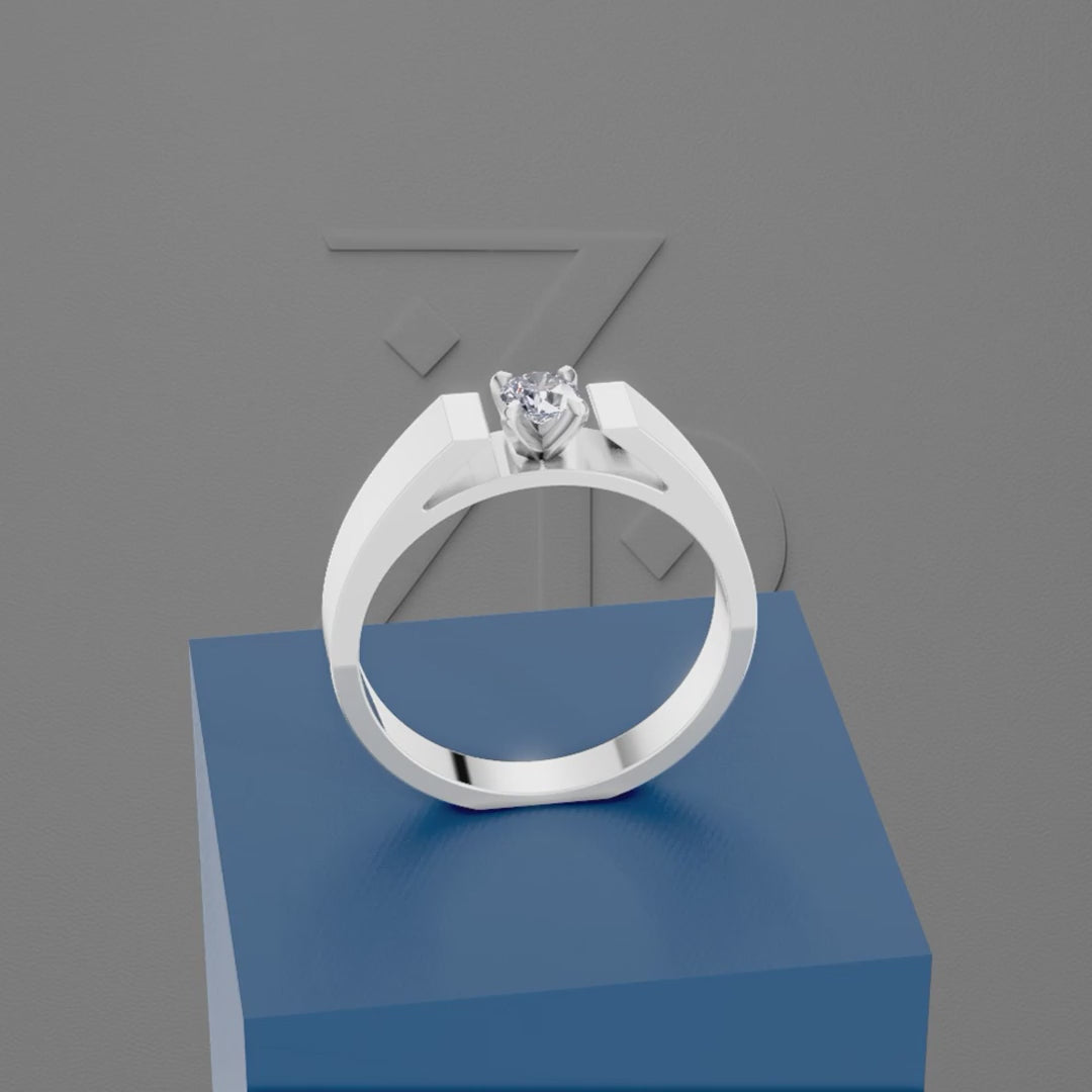 Solitaire Laboratory Grown Diamond Wedding Ring