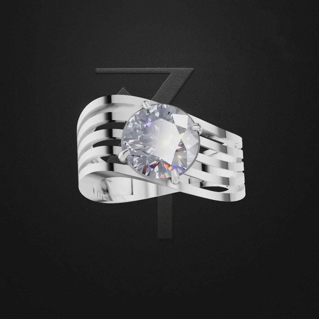 2.5 Carat Round Laboratory Grown Diamond Ring