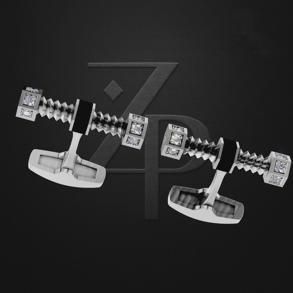 Platinum Laboratory Grown Diamond Cufflink for Men
