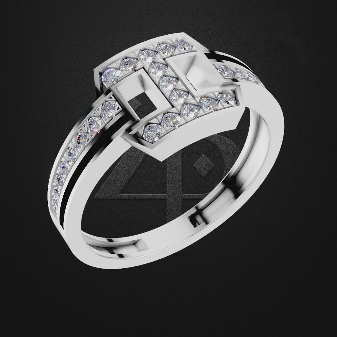 Platinum Ring With Laboratory Grown Diamonds