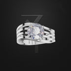 2 Carat Round Cut Laboratory Grown Diamond Ring