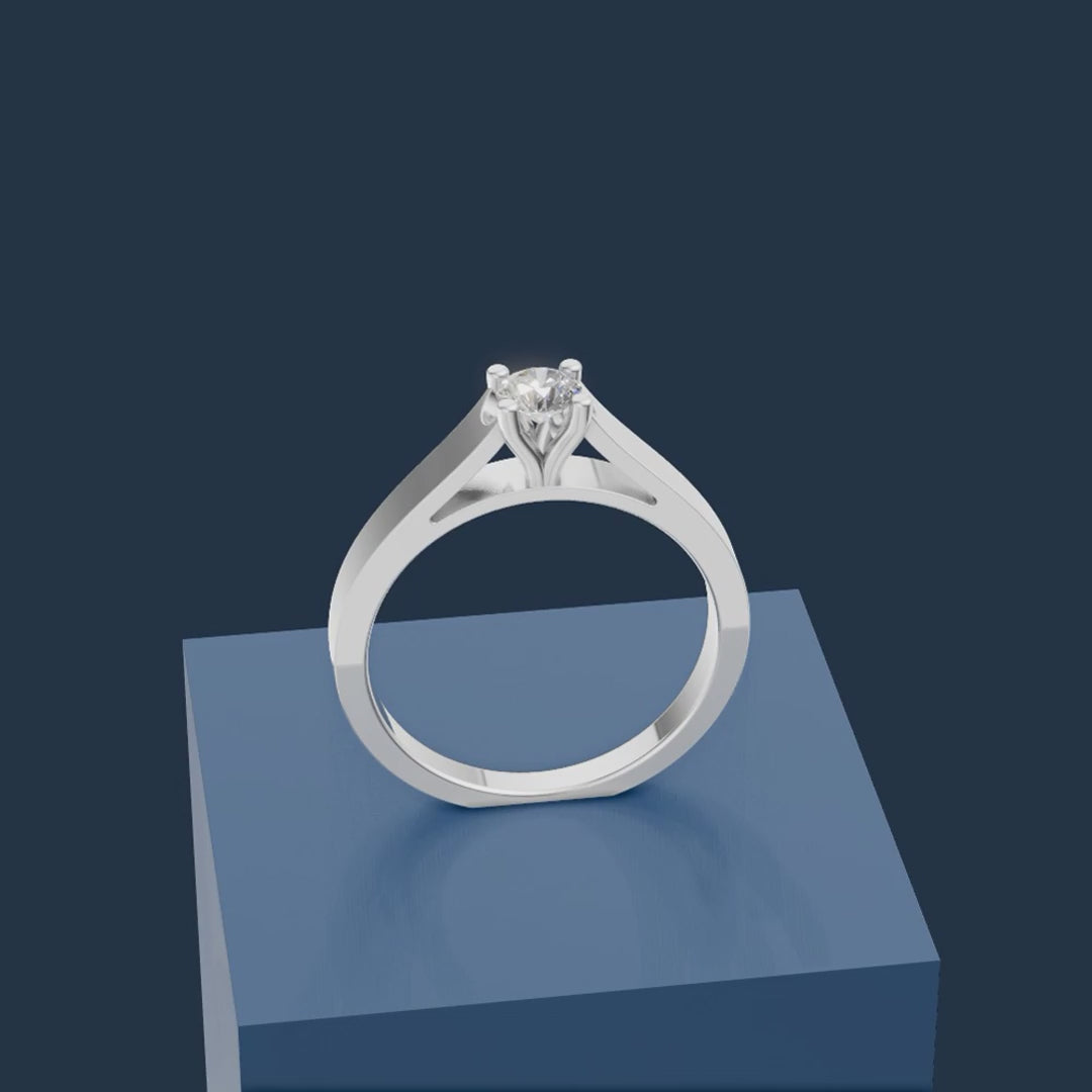 Round Brilliant Cut Laboratory Grown Diamond Ring