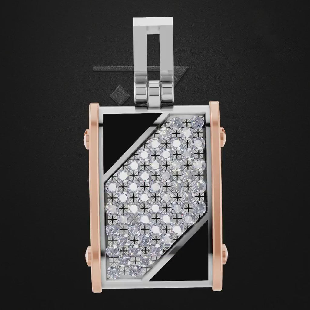 925 Sterling Silver Moissanite Laboratory Grown Diamond Pendant