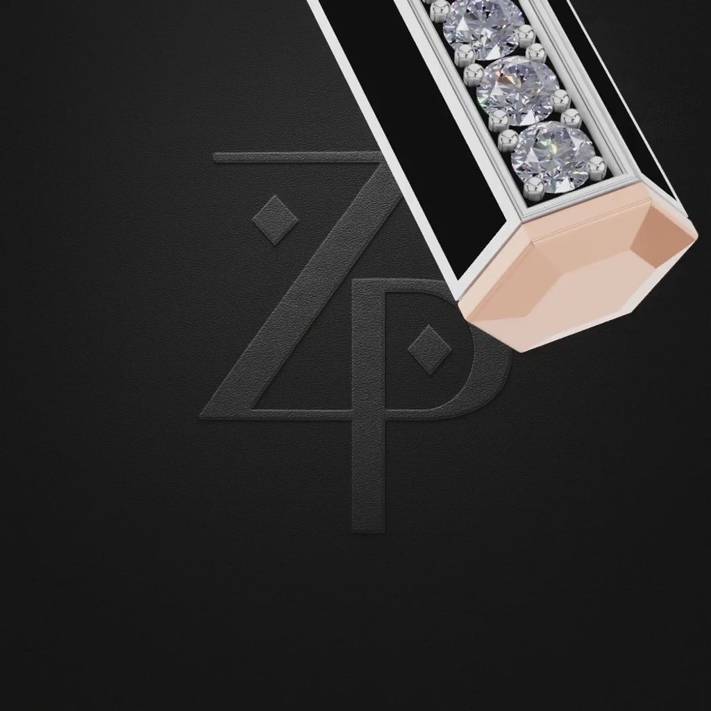 Laboratory Grown Diamond Bar Necklace White Gold