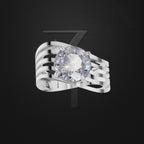 Round Laboratory Grown Diamond 3 Carat Engagement Ring
