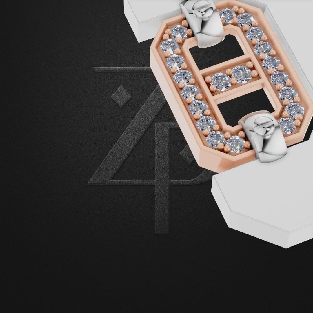 Moissanite Laboratory Grown Diamond Pendant for Men