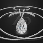 Pear Shape Laboratory Grown Diamond Pendant Necklace