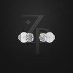 1 Carat Laboratory Grown Diamond Solitaire Earrings